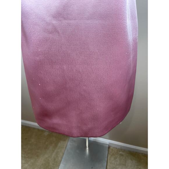 RETROFETE Maisy Crystal Embellished Plunging V Neckline Pink Mini Dress Size M - Picture 11 of 14